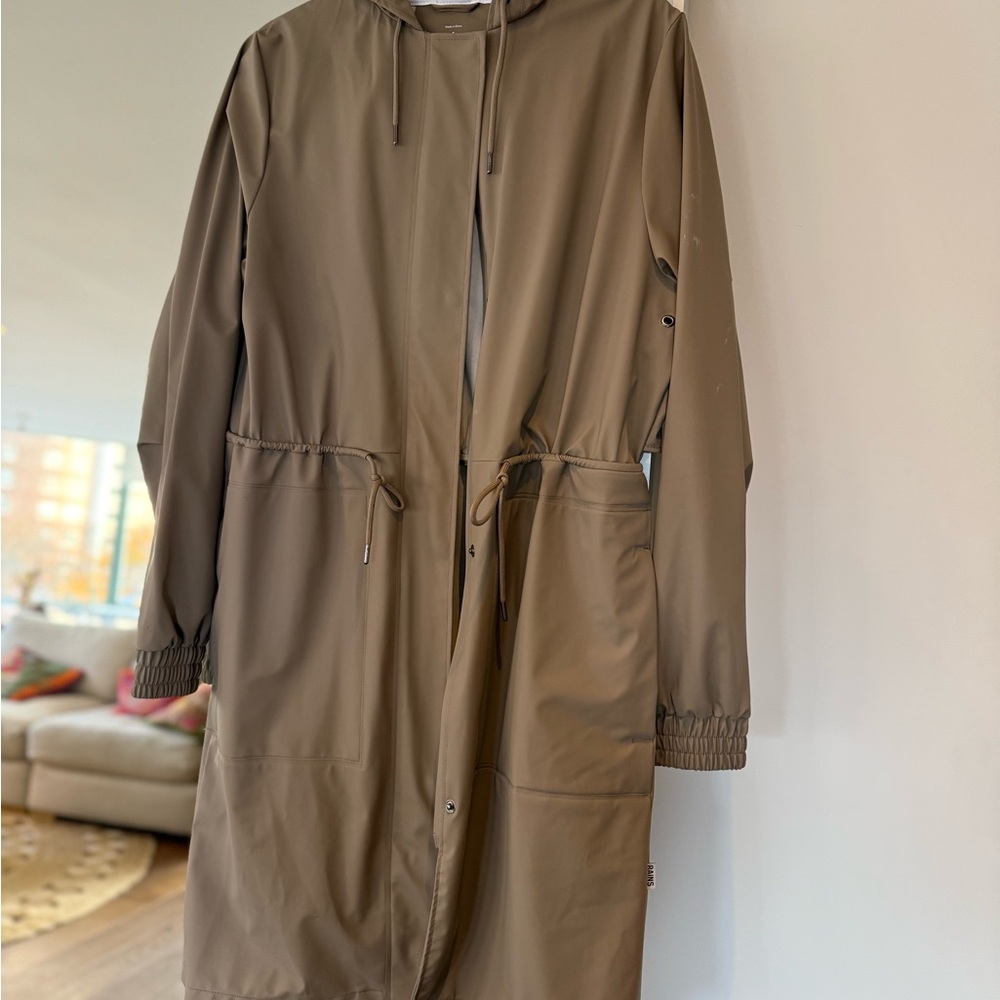 Rains Women's String Raincoat in Taupe